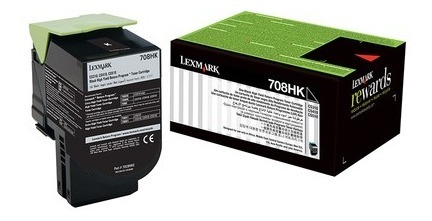 [734646436892] Toner Lexmark 708HK Negro 70C8HK0 Original