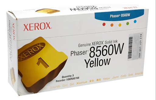 [095205730456] Tinta Solida Xerox 108R00766 Amarillo Original Tinta Sólida Amarillo - Xerox Phaser 8560 