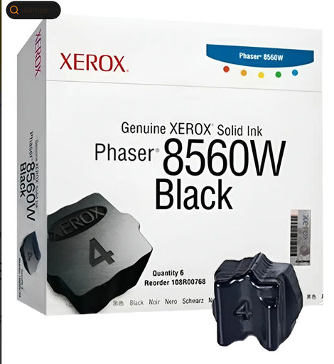 [095205730470] Tinta Solida Xerox 108R00768 Negro Original Tinta Sólida Negro X 6 - Xerox Phaser 8560 - 108r00768 