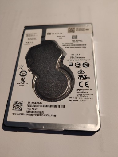 [0763649062128] Disco Duro Interno Seagate Notebook Hdd St1000lm035 1tb Oem