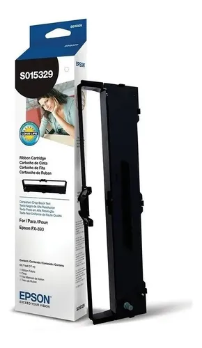 [010343603943] Cinta Impresora Epson S015329 Negro Original