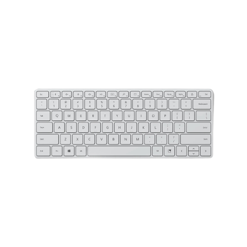 [889842668520] Teclado Microsoft Clavier Compact Bluetooth Inalámbrico Español Color Glaciar