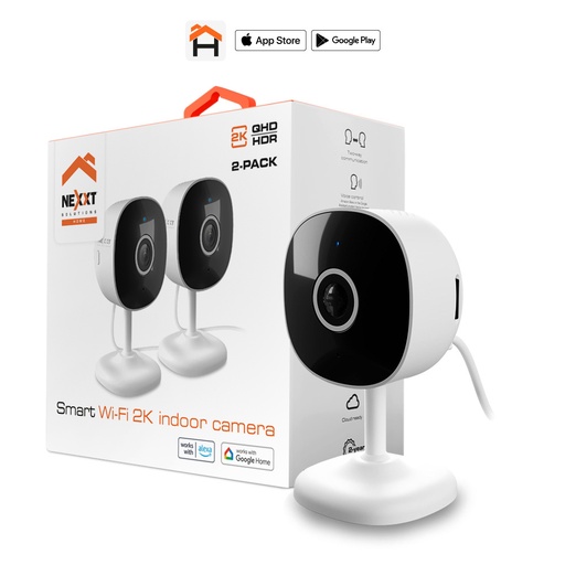[798302057630] Pack 2u Camara Nexxt Inteligente WiFi 2K interior NHC-I710 2PK