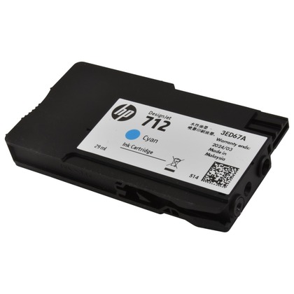 [193905352814] Cartucho Hp 712 Cian 3ED67A Original