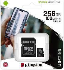 [740617298710] Micro SD Kingston 256GB Canvas SDCS2/256GB