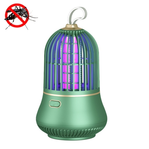 [7791234000004] Lampara LED OFF con carga USB Mata Mosca y Mosquito color verde