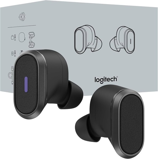 [097855166586] Auriculares Logitech Zone True Wireless Negro