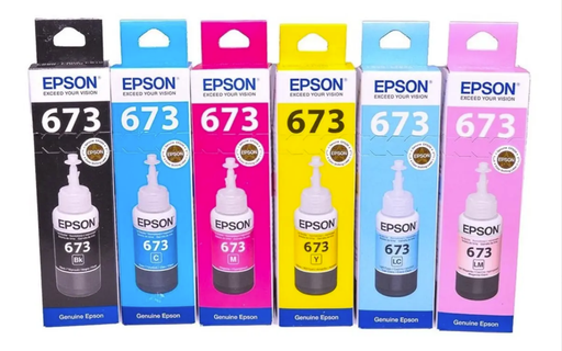 [epson673x6] Combo Epson T673 Tinta Original 6 colores