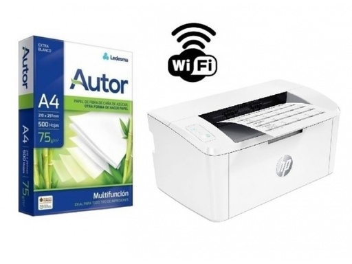 [197029688194/RESMAA4] Impresora HP M111w LaserJet Monocromatica + Resma A4 Report