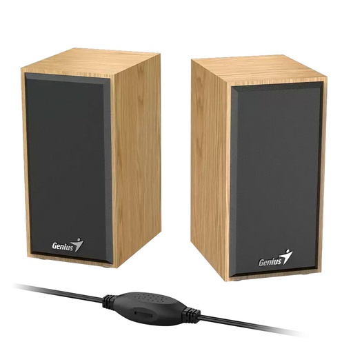 [4710268262701] Parlante Genius SP-HF180 6W USB PINE WOOD (2701)