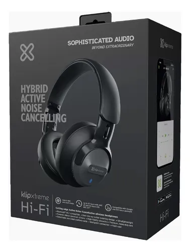 [798302091535] Auriculares KlipXtreme HiFi KNH-750GR Wireless Negro