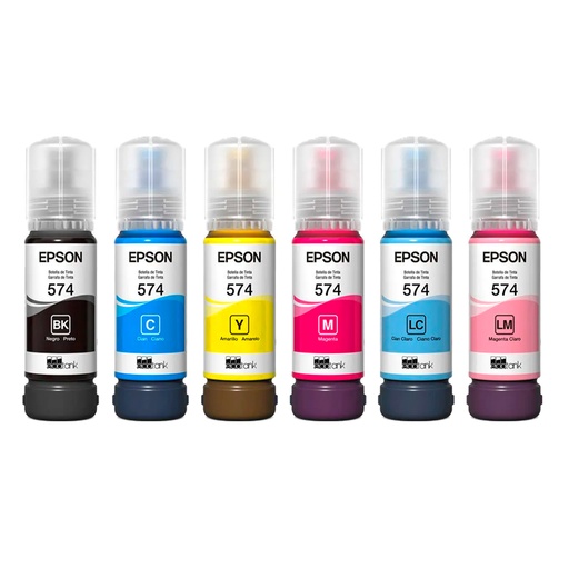 [COMBO574] Combo Tintas Epson 574 6 Colores 