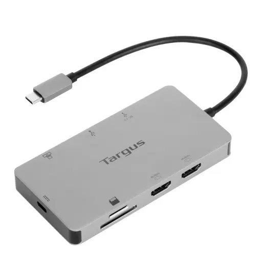 [092636354480] Puerto HUB Targus DOCK423C USB-C Dual HDMI 4K Con Fuente De Alimentación De 100 W Micro SD