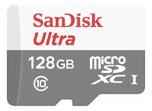 [619659185510] Tarjeta de Memoria SanDisk 128GB Ultra Micro SDHC Clase 10 Adaptador