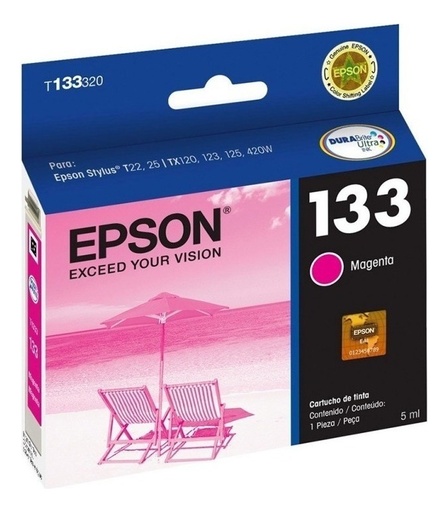 [010343876958] Cartucho Epson 133 Magenta Original T133320