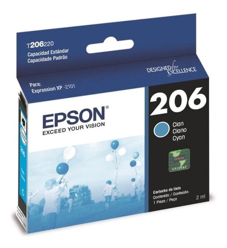 [010343947894] Epson 206 CYAN Original XP-2101